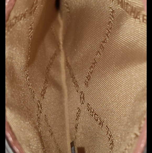 NEW! Michael Kors Reed Logo Card Holder MK Signature - Primerose Leather - Picture 3 of 3